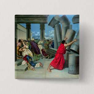 Chapa Cuadrada Samson y Delilah