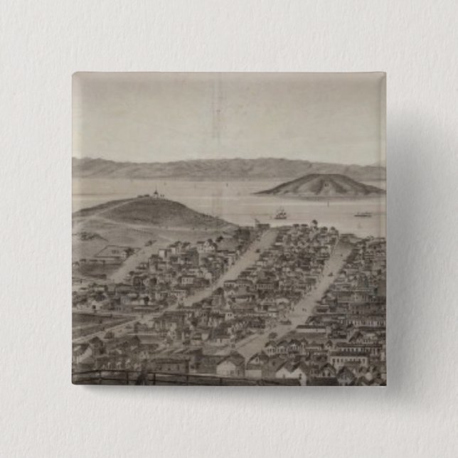 Chapa Cuadrada San Francisco, 1862 de Russian Hill (Anverso)