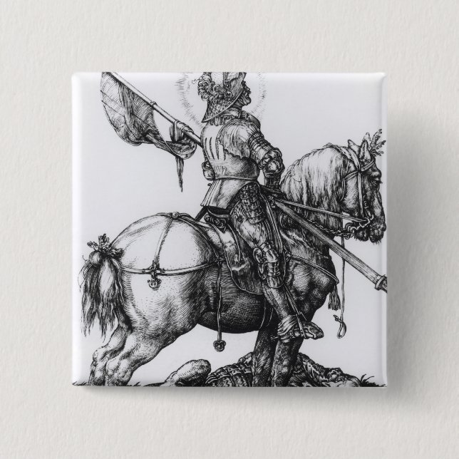 Chapa Cuadrada San Jorge y el dragón, 1508 (Anverso)