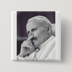 Chapa Cuadrada San Juan Pablo II El Gran Comunicador Arte Fino