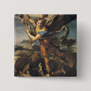 Chapa Cuadrada San Miguel abrumador del Demonio, 1518