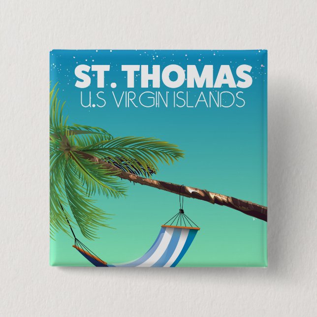 Chapa Cuadrada San Tomás Islas Vírgenes de EE. UU. (Anverso)