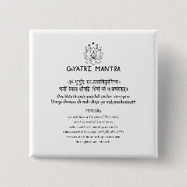 Chapa Cuadrada Sanskrit Gyatri Mantra