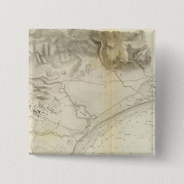 Chapa Cuadrada Santa Bárbara, California (Anverso)