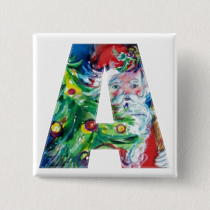 CHAPA CUADRADA SANTA CON BALONES Y NAVIDAD ÁRBOL A MONOGRAMA