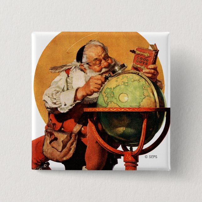 Chapa Cuadrada Santa del Globe (Anverso)