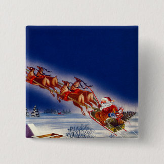 Chapa Cuadrada Santa en su Sleigh