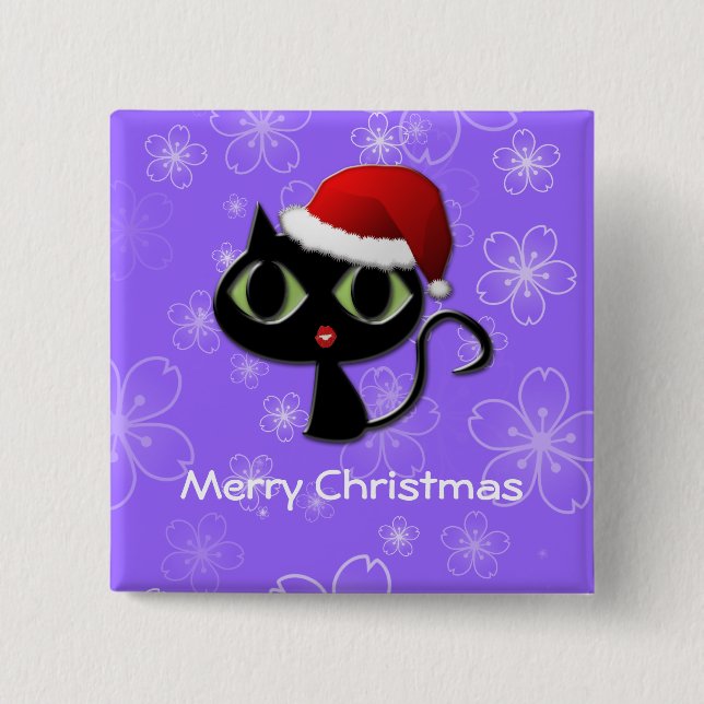 Chapa Cuadrada Santa Kitty (Anverso)