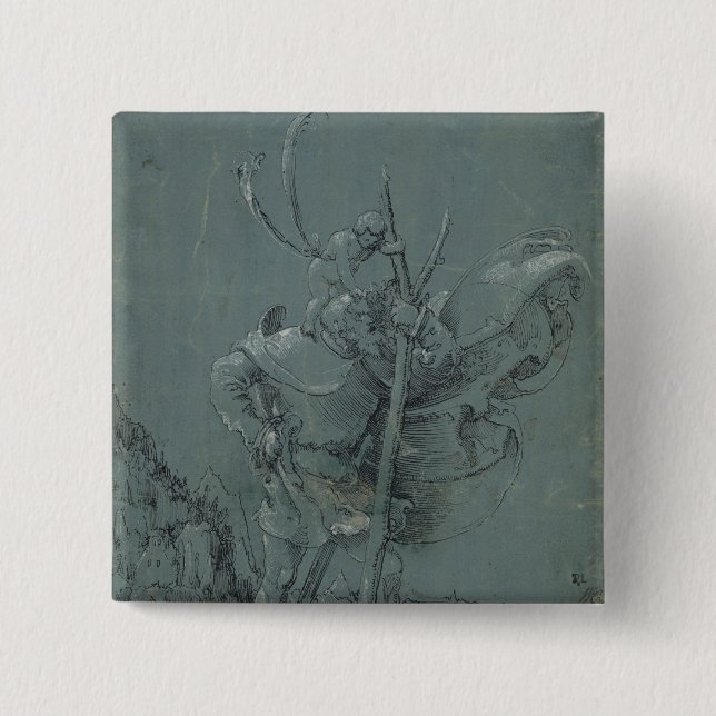 Chapa Cuadrada Santo Christopher, 1510 (Anverso)