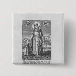 Chapa Cuadrada Santo Joan de Francia y de Valois