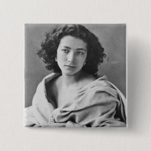 Chapa Cuadrada Sarah Bernhardt en el traje, c.1860