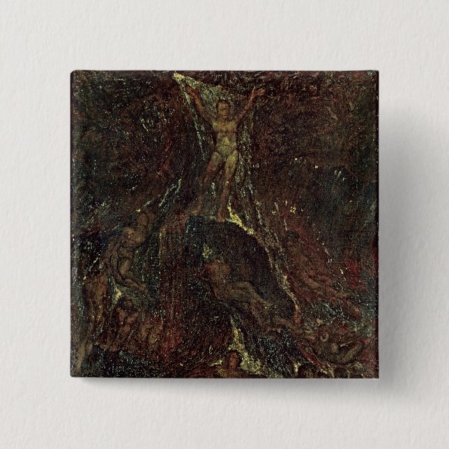 Chapa Cuadrada Satan que llama sus legiones (Anverso)