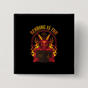 Chapa Cuadrada Satanic Pagan Goat Premium