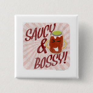 Chapa Cuadrada Saucy y Bossy Personalizado