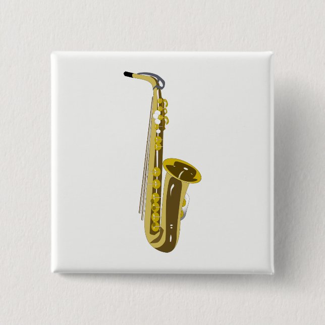 Chapa Cuadrada Saxofón (Anverso)