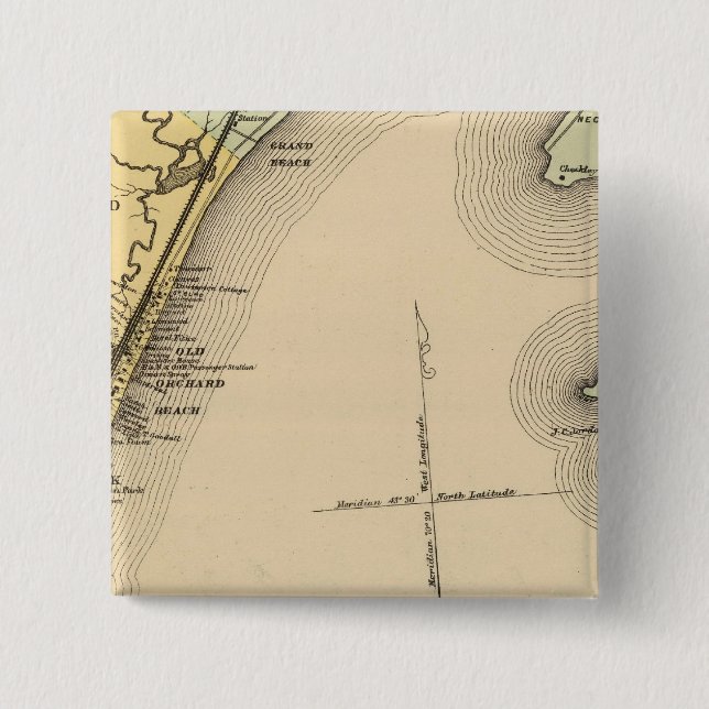 Chapa Cuadrada Scarborough, Old Orchard, Saco, Biddeford (Anverso)