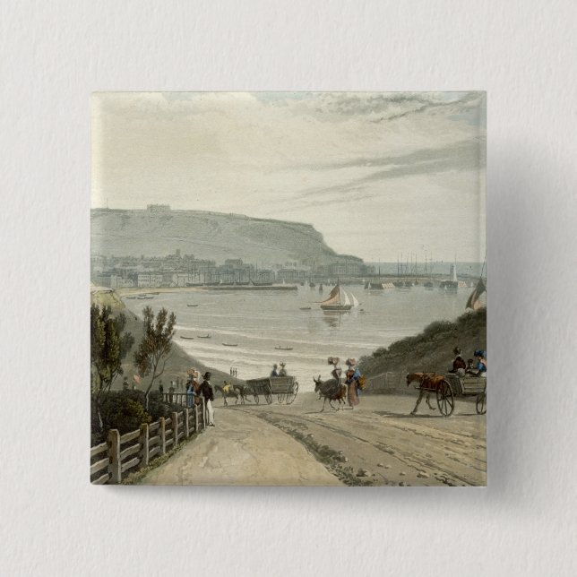 Chapa Cuadrada Scarborough, Yorkshire, del volumen VI 'de un (Anverso)