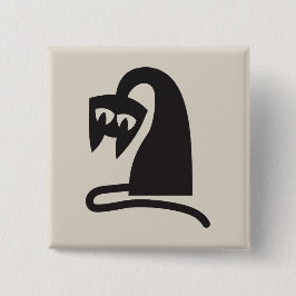 Chapa Cuadrada Scary Cat