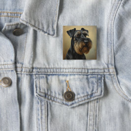 Chapa Cuadrada Schnauzer gigante