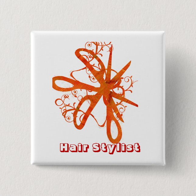 Chapa Cuadrada Scissors Hair Salons HairStylist (Anverso)