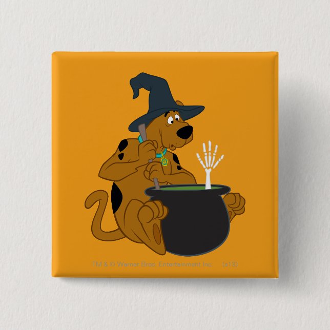 Chapa Cuadrada Scooby-Doo Witch's Cauldron (Anverso)