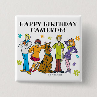 Chapa Cuadrada Scooby-Doo y el cumpleaños de la pandilla
