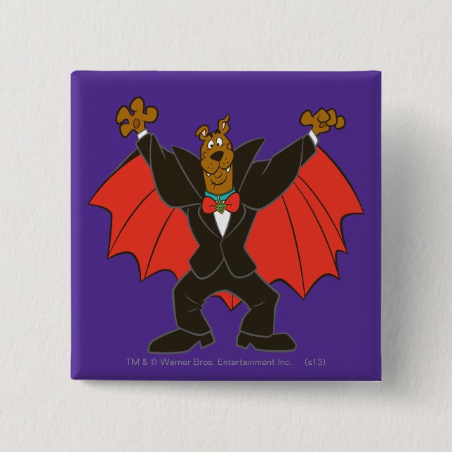 Chapa Cuadrada Scooby Dracula (Anverso)