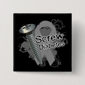 Chapa Cuadrada Screw Diabetes