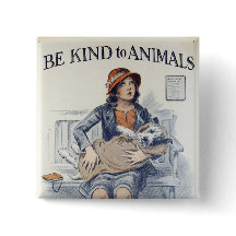 Sé amable con los animales - Póster vintage