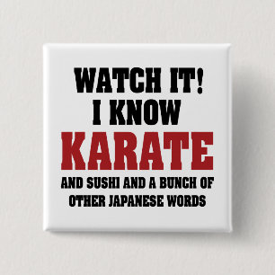 Chapa Cuadrada ¡Sé Karate! Y Sushi Y Otras Palabras Japonesas