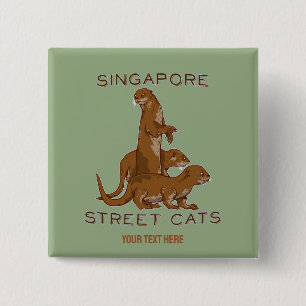 Chapa Cuadrada Sea Otter Singapore Street Cats