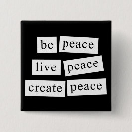 Chapa Cuadrada Sea paz