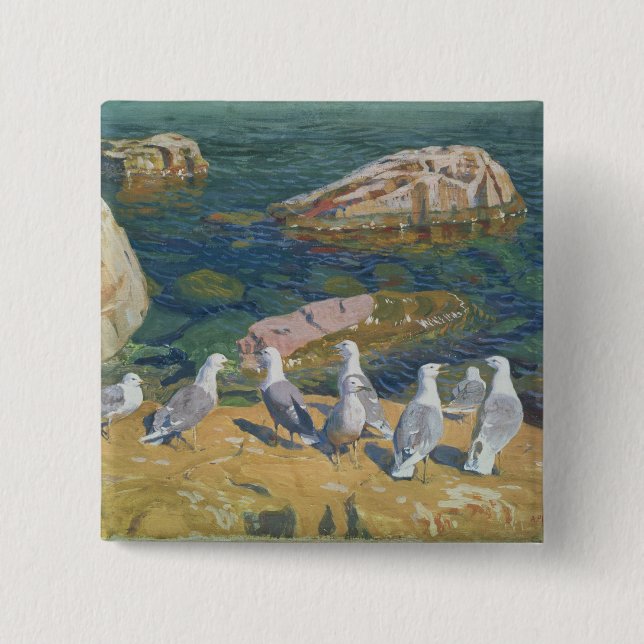 Chapa Cuadrada Seagulls, 1910 (Anverso)