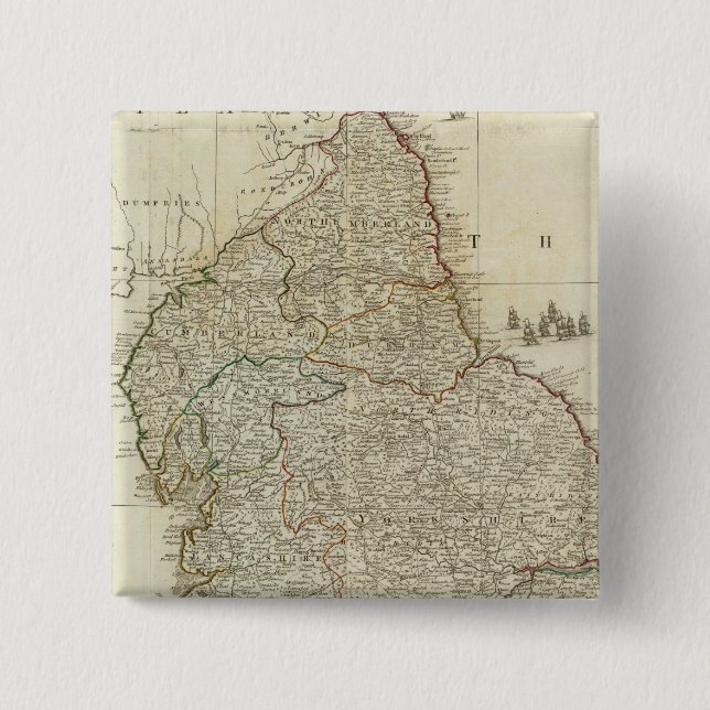 Chapa Cuadrada Sección septentrional de Inglaterra y Gales (Anverso)