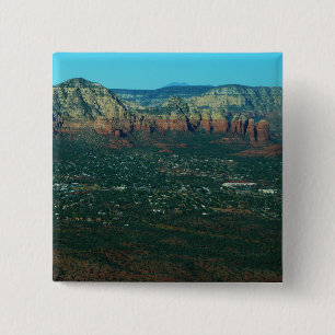 Chapa Cuadrada Sedona y Coffee Pot Rock desde arriba