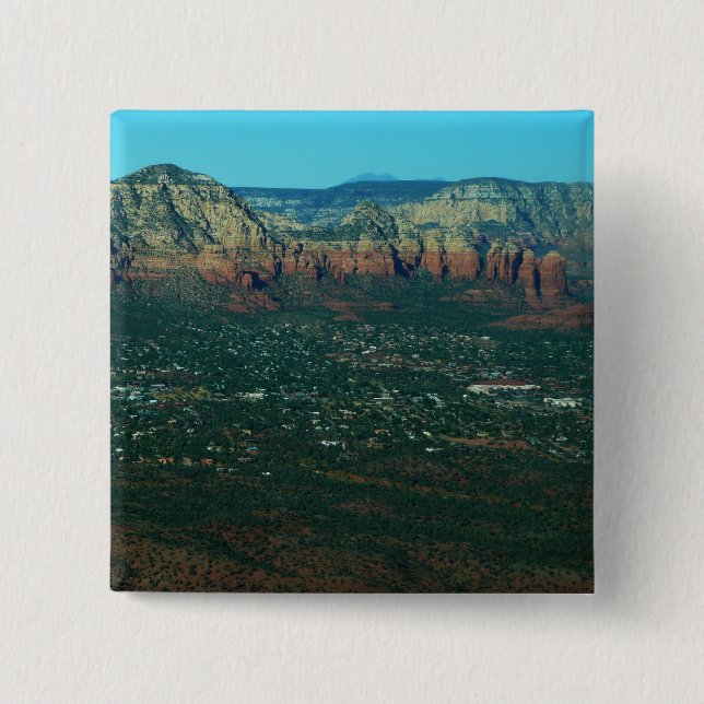 Chapa Cuadrada Sedona y Coffee Pot Rock desde arriba (Anverso)
