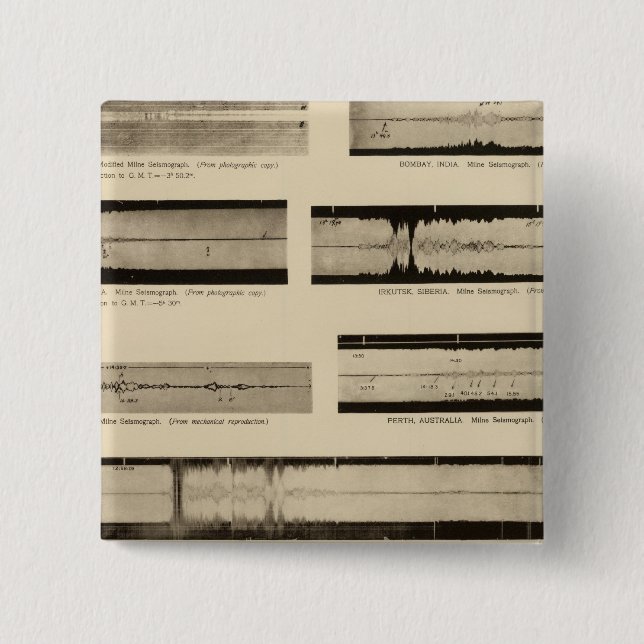 Chapa Cuadrada Seismogramas de California 2 (Anverso)