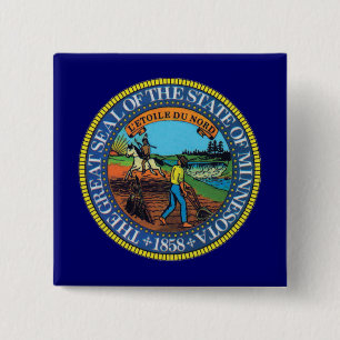 Chapa Cuadrada Sello de estado de Minnesota