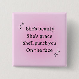 Chapa Cuadrada Señal de citas de poder de las mujeres, mujeres sa