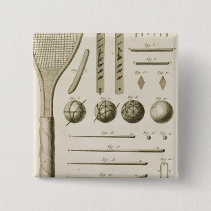 Chapa Cuadrada Señales de las estafas y del billar de tenis, del