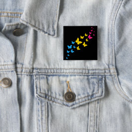 Chapa Cuadrada Sendero de Mariposas Orgullo Pansexual