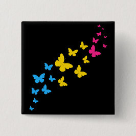 Chapa Cuadrada Sendero de Mariposas Orgullo Pansexual