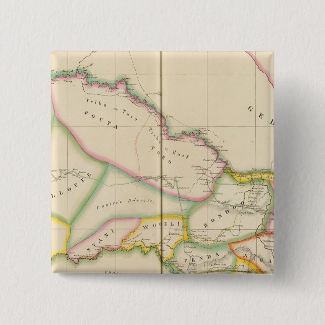 Chapa Cuadrada Senegal África (Anverso)