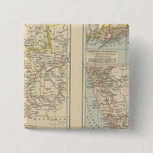 Chapa Cuadrada Senegtambién, Goldkuste, Mapa del Atlas de Kapland