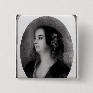 Chapa Cuadrada Señora Hanska grabada por Emilio Lassalle