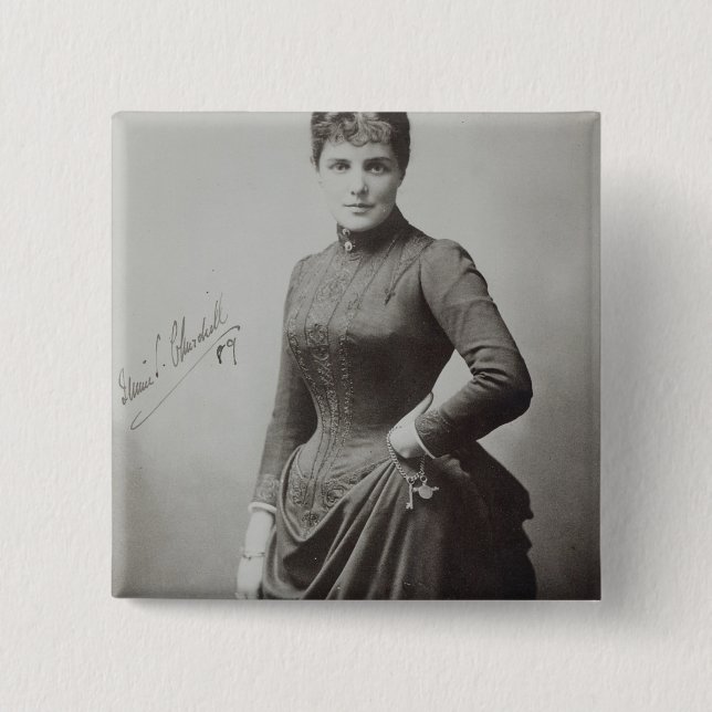 Chapa Cuadrada Señora Randolph Churchill (Anverso)