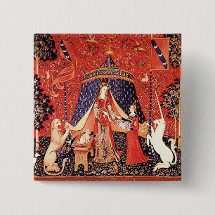 Chapa Cuadrada "Señora y el unicornio "