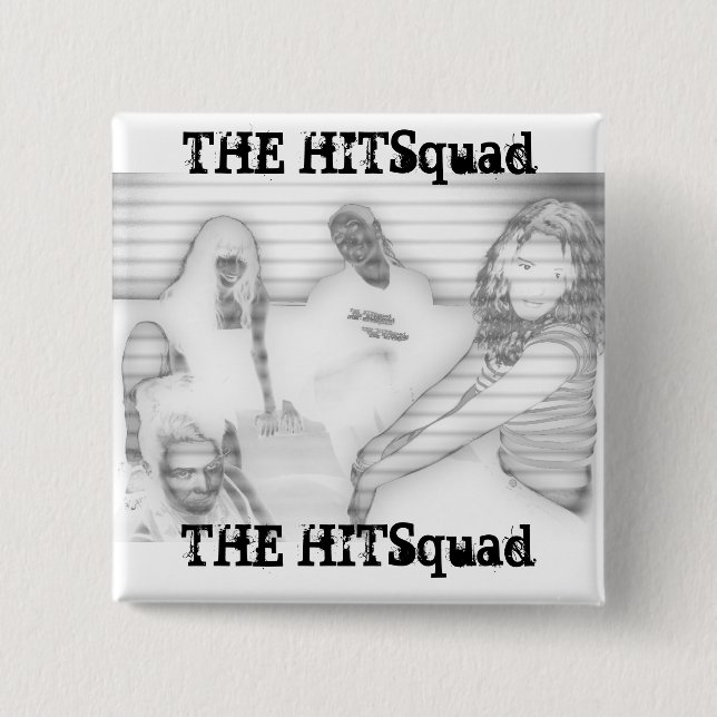 Chapa Cuadrada Señoras de Hitsquad:  Gris (Anverso)