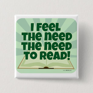 Chapa Cuadrada Sentir Que Necesitan Leer El Lema De Fun Bookworm