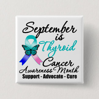 Chapa Cuadrada Septiembre Mes de CONCIENCIACIÓN sobre el cáncer t